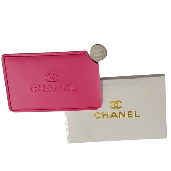 Chanel Pink Mirror Embossed Card Holder - Picture 6 of 6